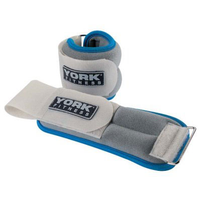 York Soft Ankle/Wrist Weights 2 x 1.5kg Blue (60026 - 2 x 1.5kg (Blue))