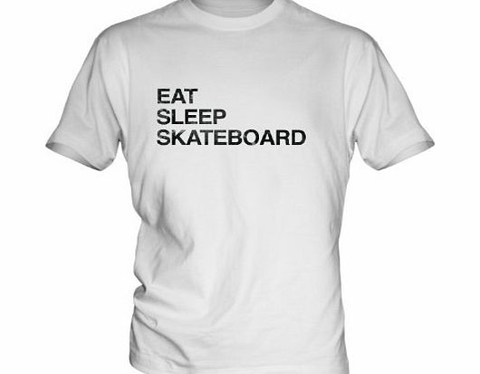 Eat Sleep Skateboard Mens T-Shirt, Size Medium