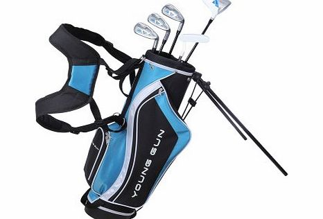 Young Gun SGS V.2 Junior Golf Package Set   Bag - Right Hand Age 6-8 - Blue