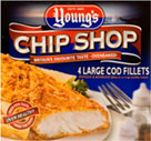 Youngand#39;s Chip Shop 4 Large Cod Fillets (540g)
