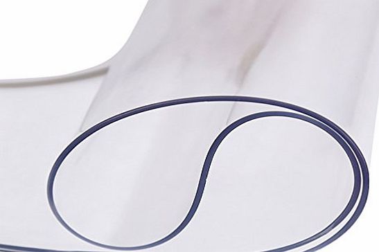 YouPue PVC Tablecloth Crystal Clear Easy Clean Tables Protector Soft Glass PVC Tablecloth 70cm X 120cm X 1mm