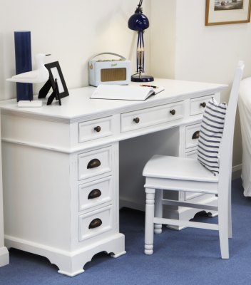 Kristina White Painted Desk and Chair