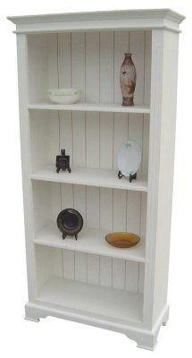 Your Price Furniture.co.uk Kristina White Painted Open Bookcase