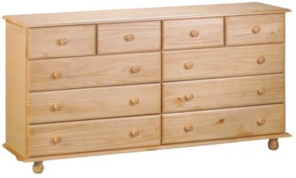Your Price Furniture.co.uk Pickwick 10 Drawer Chest
