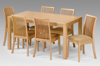 Your Price Furniture.co.uk Salisbury Beech 6 Seater Dining Set By Julian