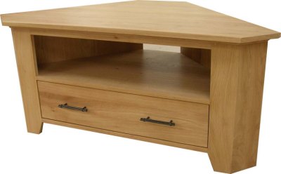 Your Price Furniture.co.uk Tuscany Oak Corner TV Cabinet by CPW