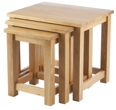 Your Price Furniture.co.uk Tuscany Oak Nest of Tables by CPW