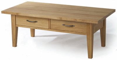 Your Price Furniture.co.uk Wealden Oak Coffee Table with 2 Drawers