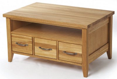 Your Price Furniture.co.uk Wealden Oak TV Stand with 3 Drawers