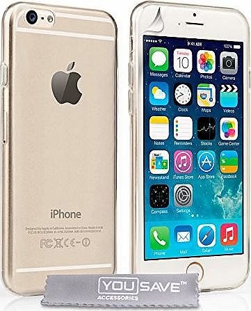 Yousave Accessories iPhone 6 Case Ultra Thin Clear Silicone Gel Cover