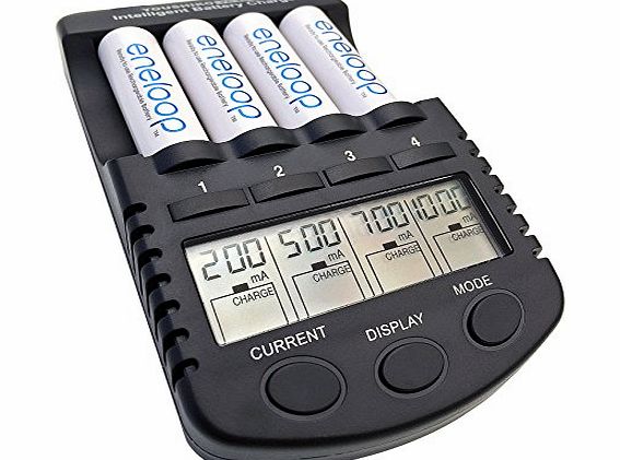 Youshiko YC4000 Intelligent AA AAA battery charger (with 1000mA charge current   USB Port) UK Version