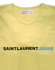 YSL Saint Laurent Jeans - Crew-neck T-shirt