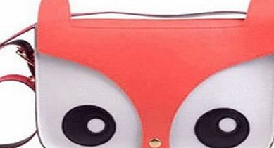 YSYT Deal Fox Owl Retro Vintage Anuimal Design Funny Cute Design Shoulder Messenger Bag Pu Leather Crossbody Satchel Handbag Nice Gift for Girls Pink 