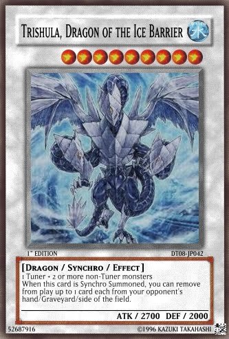 Yu Gi Oh YuGiOh 5Ds Hidden Arsenal 4 Single Card Trishula, Dragon of the Ice Barrier ...