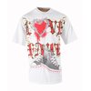 Hip Hop Big & Tall Love Hate T-Shirt (White/Red)