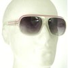 Yukka Sunglasses Vintage Retro Clear Sunglasses (Pink)