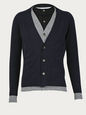 YVES SAINT LAURENT KNITWEAR NAVY/BLACK L