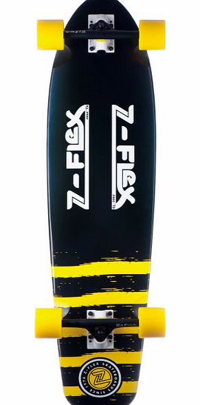 Z-Flex Kicktail Yellow Longboard - 38 inch