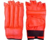 ZAIMA Bag Mitts Fingerless RED- LEATHER -Zaima- SMALL - SPECIAL LOW PRICE !!!