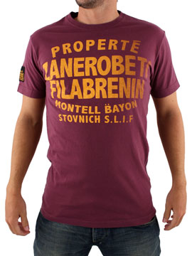 Burgundy Properte T-Shirt