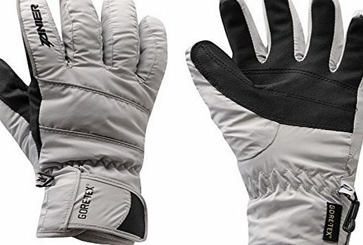 Zanier Womens Ladies Astro Ski Gloves Sports Equipment Accessory Waterproof Warm Grey L
