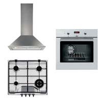 Single Oven- Gas Hob- and Chimney Hood Pack