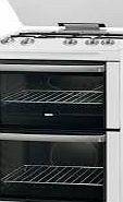 Zanussi ZCG66AGW White 60cm Gas Double Oven with 1 Year Warranty