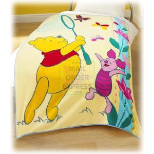 ZAP Winnie the Pooh Butterfly Fleece Blanket