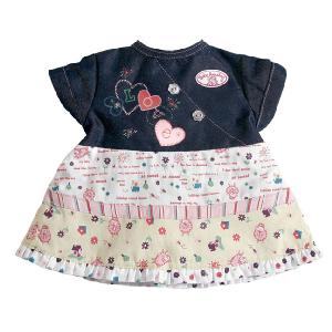 Zapf Creation Baby Annabell 46cm Denim Dress With Love and Heart