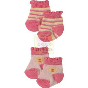 Zapf Creation Baby Annabell Pink Striped Socks