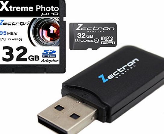 Zectron Digital New Free Micro USB card reader included when you buy a Zectron 32GB Micro Class 10 Memory Card for Toshiba Camileo S20 CAMCORDER