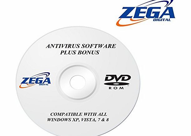 ZEGA Digital Antivirus Antispam Torjan Removal Software Pro   Complete Protection Against All Online Threats DVD CD Disc   Bonus Software