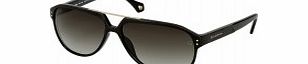 Zegna Mens SZ3654M-700 Shiny Black Sunglasses