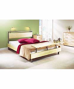 Zen Double Bedstead with Lights and Comfort Mattress