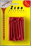 Zero Friction Tees 2 3/4 Red ZEROFR