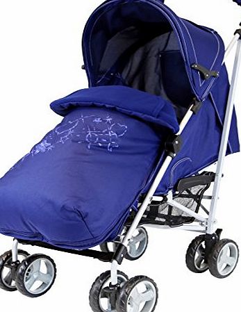 Zeta-Cpmlt Zeta Vooom (2017) - Navy (Hearts amp; Stars) Complete With Footmuff And Raincover