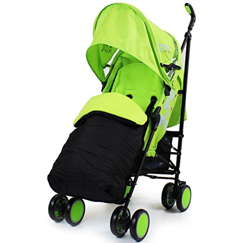  Citi Stroller Buggy Pushchair - Lime Complete With Rain Cover + Footmuff