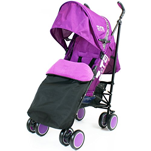 ZETA  Citi Stroller Buggy Pushchair - Plum Complete With Rain Cover   Footmuff