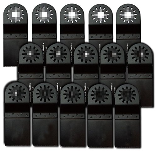 15Pcs Wood/Soft Metal Universal Blade for Fein Bosch & other Oscillating Multi Tool Saws