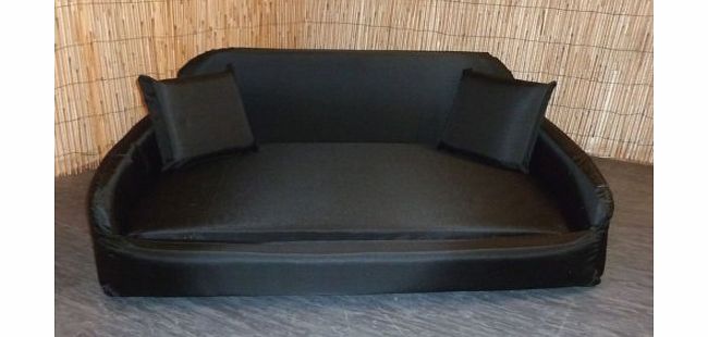 Zippy UK Zippy Dog Bed - Extra Large Sofa - Black - Waterproof Wipe Clean