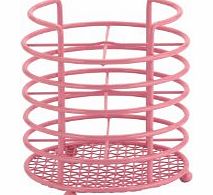 Baby Pink Wire Cutlery Container / Caddy