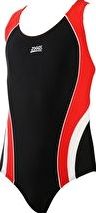 Zoggs, 1294[^]241228 Girls Noosa Flyback - Black and Red