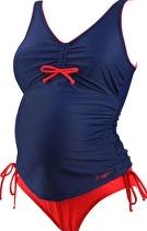 Zoggs, 1294[^]206369 Mallacoota Maternity Swimdress - Navy and Red
