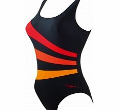 Zoggs Neon Tribal Sandon Scoopback Ladies Swimsuit