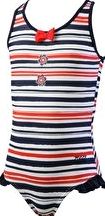 Zoggs, 1294[^]229218 Tots Girls Henley Scoopback - Red Stripe