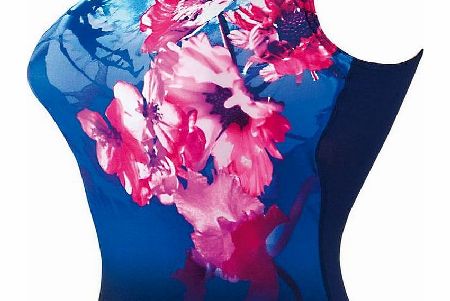 Zoggs Womens Summer Bloom Scoopback Swimsuit
