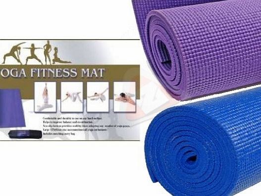 ZonnixUK New Purple Yoga Exercise Fitness Workout Mat Physio Pilates Festivals Camping Non Slip by Zonnix UK Ltd