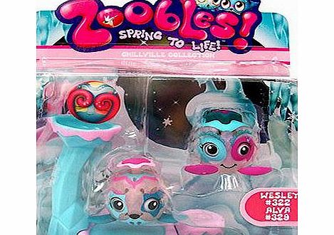 Zoobles ! Chillville Collection - Wesley and Alva