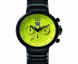Zoom Mens Planet Green Black Chronograph Watch