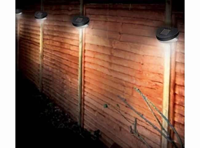 Zoozio 8 Solar Powered LED Fence Lights Outdoor Wall Garden Door Lighting Shed Path New